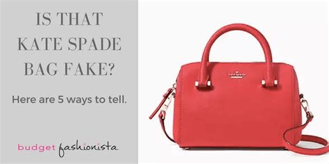 how to identify a fake kate spade bag|is kate spade surprise authentic.